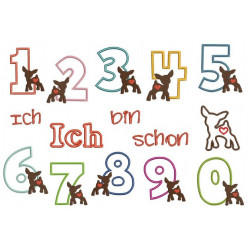 Stickserie - Ich bin schon .. Geburtstagszahlen